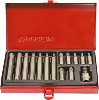 Koffer met TORX®-schroevendraaierbitten van 10 mm - 15 dlg -  