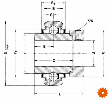 Spanlagers INA/FAG, serie GE..KRRB2C - GE35KRRB2C 