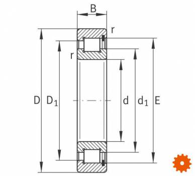 Cilinderlagers INA/FAG, serie SL18 30.. - Cilinderlagers INA/FAG, serie SL18 30.. -